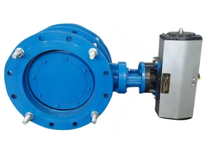 Pneumatic Telescopic Soft Seal butterfly Valve,Water, Sewage, Air, Gas, Weakly Corrosive Gases, Industrial Butterfly Valve