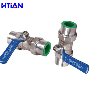 Heavy Duty PPR Ball Valve Brass Shut Off Valve For Water Supply Plumbing System Green Pipe Accessories