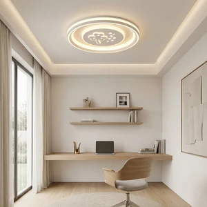Luxury Interior Fan Light Showcasing Decorative Clover Elements and Remote Controlled Cooling for Sophisticated Modern Spaces