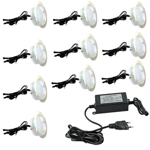10 X 80mm Decking Light Set Recessed Outdoor Ceiling Light Waterproof Step Light
