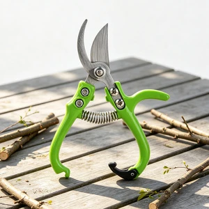 VERTAK Stainless Steel Plant Cutting Tools Manual Hand Garden Pruner Shears Labor-saving Flower Clip Bypass Garden Scissors