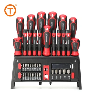 39-Piece Precision Screw Driver Tool Nut Pozidriv Torx Hex Slotted Phillips Bit Magnetic Screwdriver Set with Storage Rack