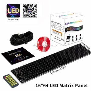 LED Flexible Panel Light APP Programmable Customize Wholesale USB LED Car RGB Display Screen Flexible Sign Scrolling Message