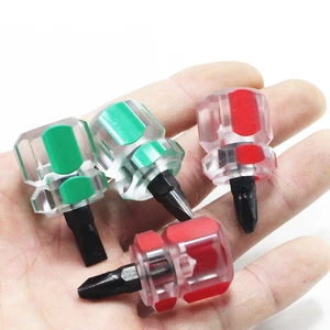 2pcs Screwdriver Kit Mini Small Head Driver Transparent Handle Precision Repair Tools Screwdriver Set