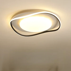 Modern Ceiling Light Round LED Ceiling Light White Flush Mounted Indoor Fixture Corridor Ceiling Lights