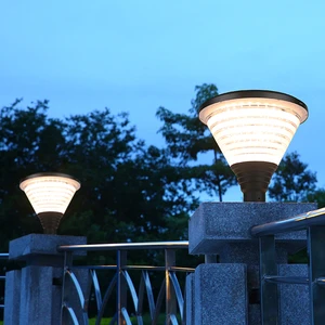 Hot Sale Park Villas Communities High Capacity Durable Outdoor Waterproof Solar Led Pillar Light