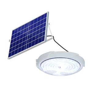 Indoor and Outdoor 60W/100W/200W/300W/400W Solar LED Ceiling Light ABS Plastic Body with IP65 Rating for Warehouse and Garden
