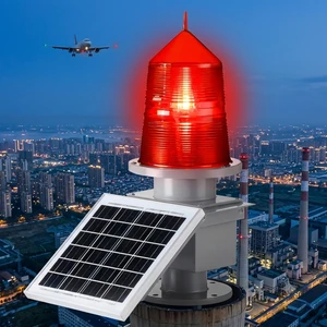 Suspension Bridge Tower IP65 LED Marine Safety Solar Aviation Obstruction Light