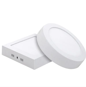 Surface Mounted LED Panel Light Bulb Round Square 6w 12w 18w24w LED Ceiling Lamp Lights LED Downlight AC110v-220V