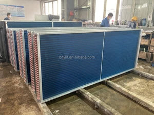 Liquid to Air Heat Exchanger Copper Tube Aluminum Fin High Efficiency Cooling Coil for Chilled