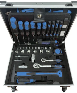 Manufacture Wholesale Customized Carbon Steel Heated 110pcs Aluminum Box Tools Kit Set for Repairing