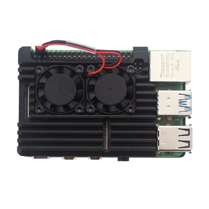 Aluminium Armour Case for Raspberry Pi 4B with Integrated Heat Sink Protective Case