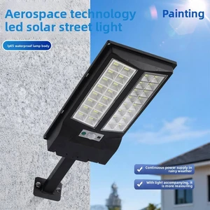 Solar Street Light ABS DC IP65 Waterproof 90 Degree Beam Angle Remote Control Super Bright LED Lamp Outdoor Garden Road Use
