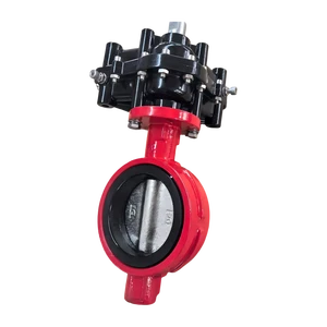 Pneumatic Control Single Acting Wafer Butterfly Valve, Automatic Discharge Valve, Alternative to Gate Valve & Ball Valve