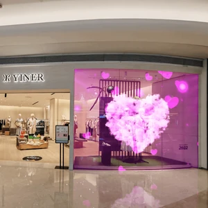 Indoor Video Transparent LED Screen Transparent Led Film For Glass Flexible Led Transparent Film Screen Transparent Led Display