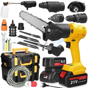Professional Lithium Battery Electric Tools Kit Power Tool Hardware Combo with Hard Case OEM Customization Supported