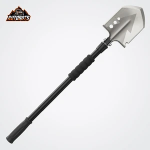 4x4 Camping Shovel Stainless Steel Off Road Portable Survival Tactical Folding Camping Shovel for Digging Cutting Sawing