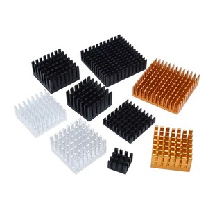 High Quality OEM Aluminum Radiator IC Heat Sink with Adhesive Backing for Raspberry Pi CPU-40x40mm/28x28mm