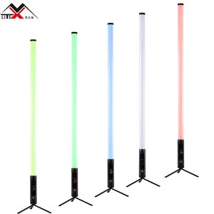 High Quality IP65 RGBWA LED 360 Pixel Tube Light DMX Control High Brightness Battery-Powered 72W Ra90 2700-10000K Color Temp