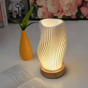 Minimalist Nightstand Small Table Lamp Bedside for Kids Room Living Room Office Dorm