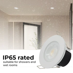 4W 6W Dimmable LED Downlights Kitchen Bathroom Ceiling Recessed Lamps AC 220V 3 CCT Selectable IP65 Fire Rated European Style