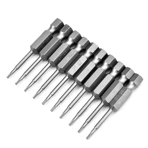 Ready to Ship China S2 T6 Star Screwdriver Bits 50mm 1/4 Hex Drive Magnetic Torx Bit Set OEM