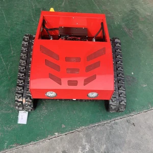 Industrial Remote Lawn Mower 550mm With Grass Box For Hills Grass Cutting Weed Mowing And Brush 55 Slope Climbing