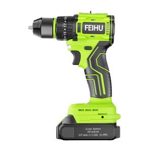 Feihu Customized 1400rpm Lithium Electric Cordless Drill Driver 45N.m Brushless Hand Impact Drill