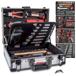 Wholesale 91 Pc Chrome Vanadium Tool Box Set With Most-Reached for Home & Garage Repair Hand Tools in a Aluminum Tool Case Kit