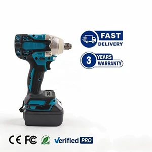 Adjustable Brushless Impact Wrench 18V 1/2 Inch Drive High-Torque Output Shock-Absorbing Feature Heavy-Duty Applications 520N.m