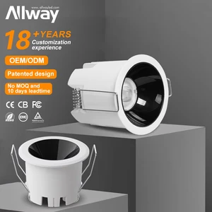 Minimalist Die-Casting Aluminum Indoor Bar Hotel Hall Decoration Light 2W Mini LED Downlight