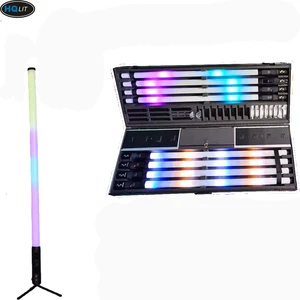 LED Tube IP65 Wireless LED Battery Pixel Light RGBWA Wireless 360 Tubes DMX&IR Remote&App DJ Light