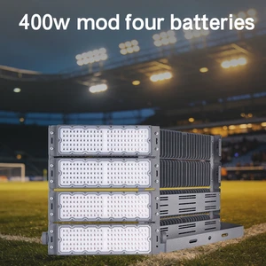High-Brightness Single-Row LED Energy-Saving Floodlight IP66 Dustproof 400W Suitable for Outdoor Sports Venue Lighting
