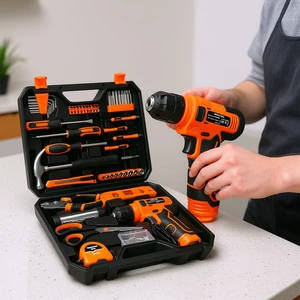 IFIXPRO 8V 139-Piece Cordless Drill Driver Tool Kit Power Tool Set Mechanic Tools Set Box for Home Repair Customizable OEM ODM