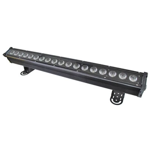 Waterproof IP65 18PCS 18W RGBWAUV 6 in 1 LED Wall Washer Light