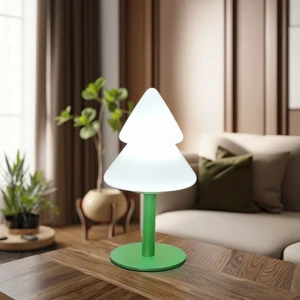 High Quality European Electric Home Decor Lamp Little Tree Small Table Lamp Glass Lampshade Iron Metal AC E14 Christmas Simple