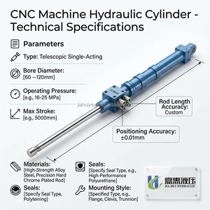 OEM Custom Precision Hydraulic Cylinder for CNC Honing Machine JIA HUI Manufacturer