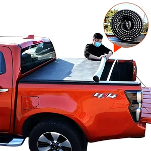 Benext Soft Roll-Up Tonneau Cover Waterproof PVC Roller Lid For F150 Ranger Gladiator Navara Pickup Truck Bed Cover