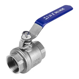 304 Stainless Steel Two-Piece Ball Valve Q11F-16P Female Threaded 1/2 To 1 Inch For Water Oil Gas Pipeline