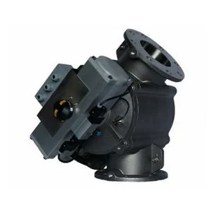 Nicest Prices Painted Steel Grey Exterior Finish Single Drum Type Diverter (SDTD) Rotary Butterfly Control Valve