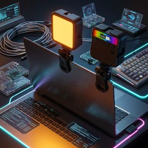 P6 RGB Pocket Fill Light Video Lamp Camera Accessories Lighting Adjustable Color Temperature Foldable 2000mAh Battery Portable