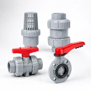Custom CPVC Ball Valve Butterfly Valve Foot Valve Check Valve With EPDM Seal For Industrial Water System