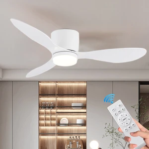 High Quality 3 Blades Ceiling Fan Light Nordic Style 52inch 3 Color Led Ceiling Fan Light with Remote Control for Living Room