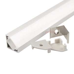 Corner Or V Shape Mounting Led Strip Anodized Aluminum Mounted Led Channel Profiles Light Extrusion