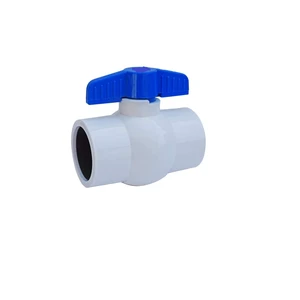 High Performance PVDF Ball Valve 1/2IN | Class 150 Plastic Valve for Acid Application Corrosion Resistant OEM Available