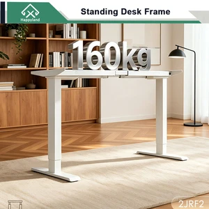 160kgs Load Electric Standing Desk Frame Dual Motor For Adjustable Height Lift Office Tables