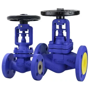 High Temperacture Steam Oil 6 Inch WCB Carbon Steel Flange Type Bellows Seat Globe Valve