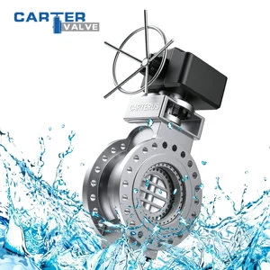 Six-fold Eccentric Butterfly Valve Stainless Steel Special Alloy Flange Weld Gear Bidirectional Zero Leakage Water Pneumatic