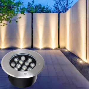 LED Embedded Outdoor Waterproof Underground Light 304 Stainless Steel Round square Underground Light