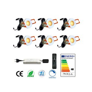 The Spotlight for Veranda Garden Terrace Roofs Carport with 5m Cable and Remote Control IP65 Level Downlight for Outdoor